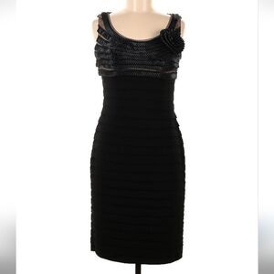 NWT Adrianna Papel studio black cocktail dress 6